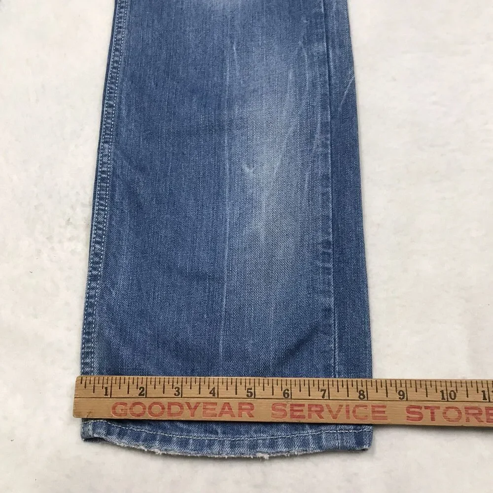 DIESEL Larkee Jeans Men 30x32 (29/32 tag) Light Whiskered Wash Button Fly